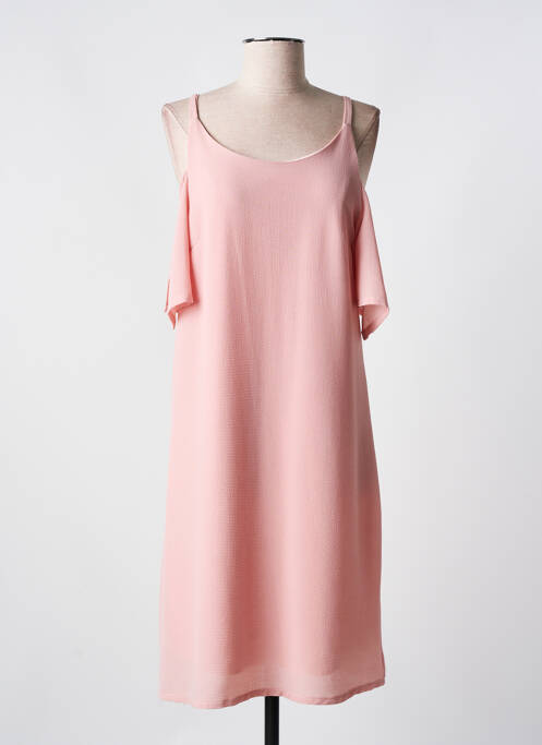 Robe mi-longue rose ROMEO POUR JULIETTE pour femme