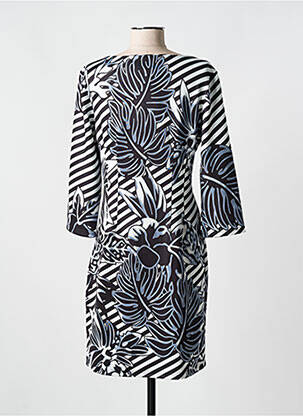 Robe mi-longue manches 3/4 manches 3/4 noir FOR HER PARIS femme