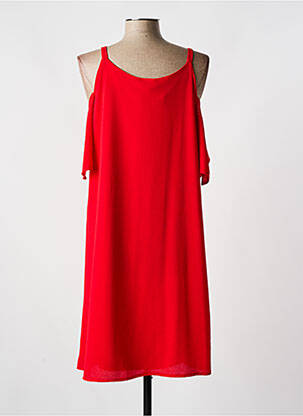 Robe mi-longue coupe fluide fines bretelles rouge ROMEO POUR JULIETTE femme