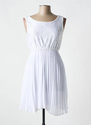 Robe mi-longue sans manche sans manche blanc C.M.P 55 femme