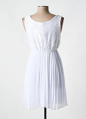 Robe mi-longue sans manche sans manche blanc C.M.P 55 femme
