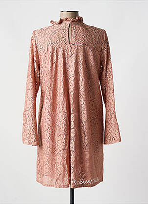 Robe courte coupe évasée manches longues rose ROMEO POUR JULIETTE femme