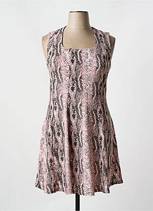 Robe courte sans manche sans manche rose ROMEO POUR JULIETTE femme