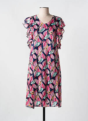 Robe mi-longue bleu ROMEO POUR JULIETTE pour femme