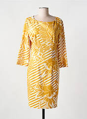 Robe mi-longue jaune FOR HER PARIS pour femme seconde vue