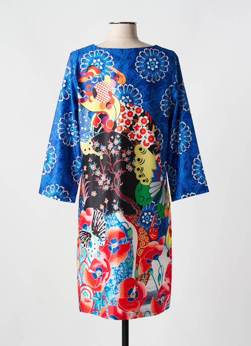 Robe mi-longue bleu FOR HER PARIS pour femme