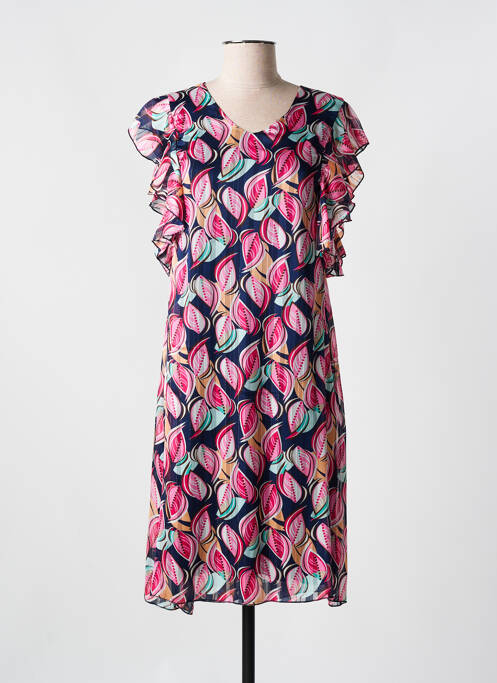 Robe mi-longue bleu ROMEO POUR JULIETTE pour femme