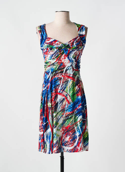 Robe mi-longue bleu ROMEO POUR JULIETTE pour femme