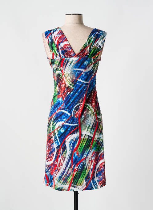 Robe mi-longue bleu ROMEO POUR JULIETTE pour femme