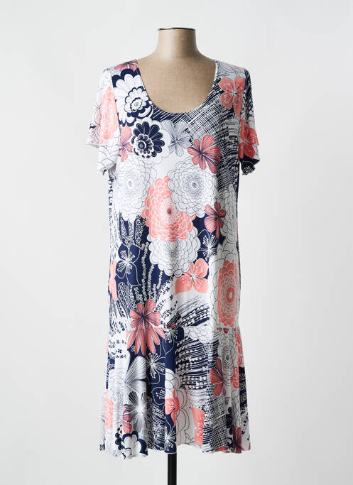 Robe mi-longue bleu WEEK END A PARIS pour femme