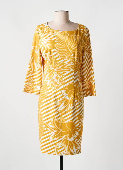 Robe mi-longue jaune FOR HER PARIS pour femme
