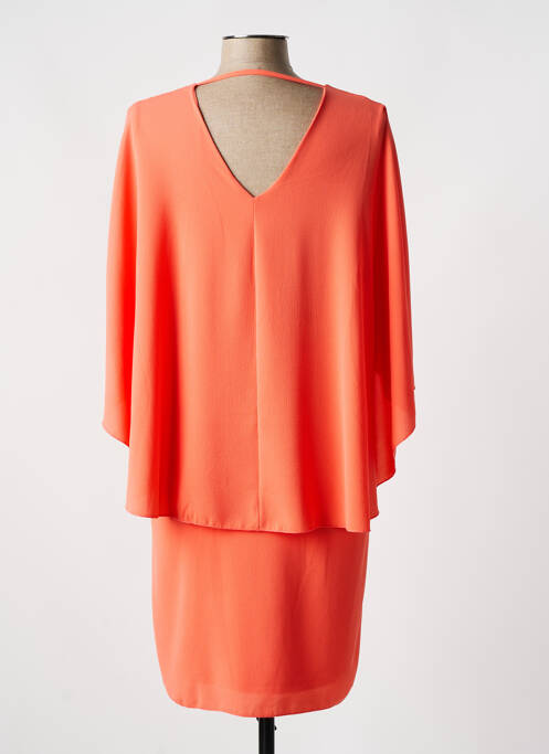 Robe mi-longue orange HOLLY & JOEY pour femme