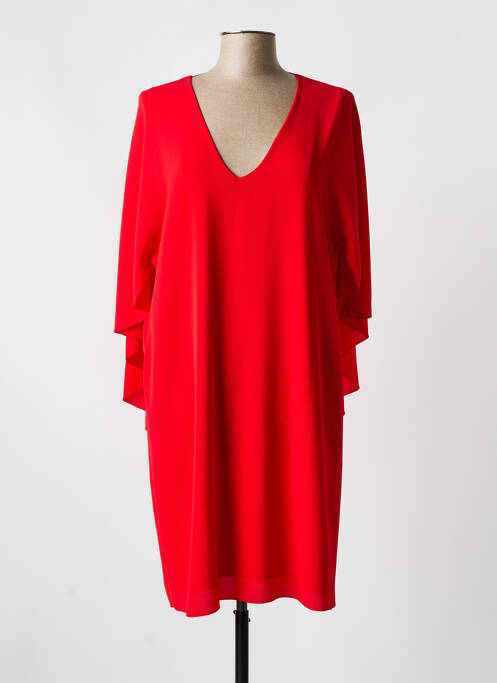 Robe mi-longue rouge HOLLY & JOEY femme
