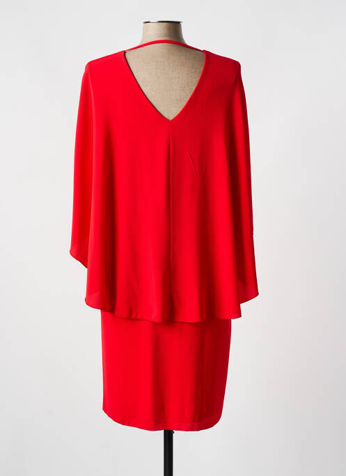 Robe mi-longue rouge HOLLY & JOEY femme