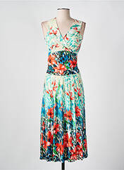 Robe longue vert PARISIENNE pour femme seconde vue