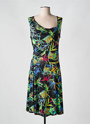 Robe mi-longue noir ROMEO POUR JULIETTE pour femme