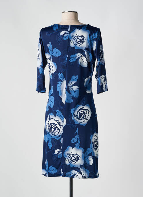 Robe mi-longue bleu ROMEO POUR JULIETTE pour femme