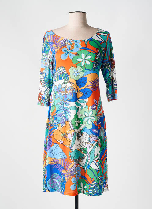 Robe mi-longue bleu ROMEO POUR JULIETTE pour femme