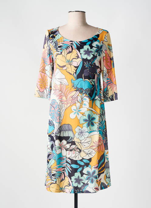 Robe mi-longue jaune ROMEO POUR JULIETTE pour femme