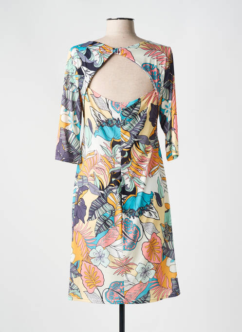 Robe mi-longue jaune ROMEO POUR JULIETTE pour femme