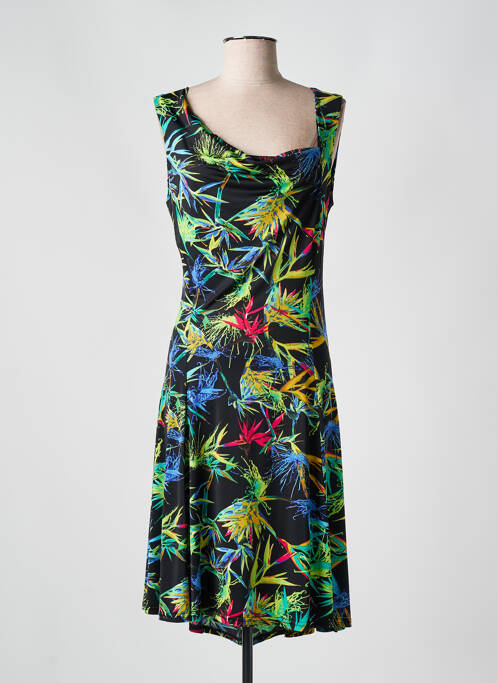 Robe mi-longue noir ROMEO POUR JULIETTE pour femme