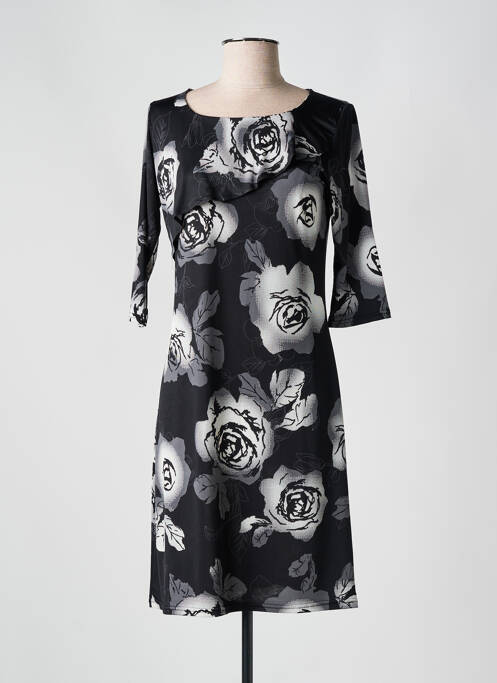 Robe mi-longue noir ROMEO POUR JULIETTE pour femme