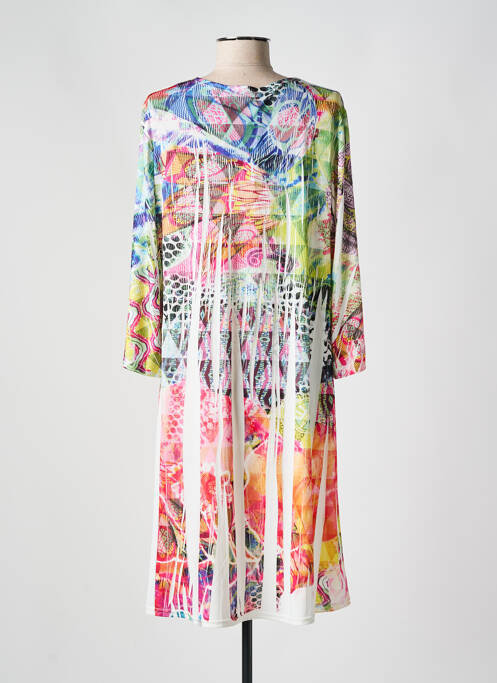 Robe mi-longue vert PARISIENNE femme