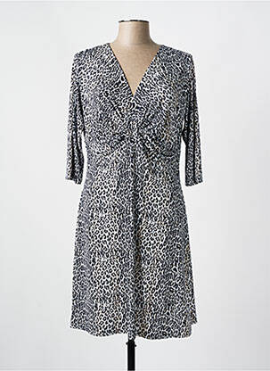 Robe mi-longue manches 3/4 manches 3/4 noir ROMEO POUR JULIETTE femme
