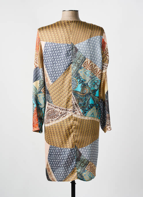 Robe mi-longue marron DIS MOI pour femme