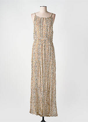 Robe longue sans manche sans manche marron CYELL femme