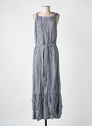 Robe longue sans manche sans manche bleu CYELL femme