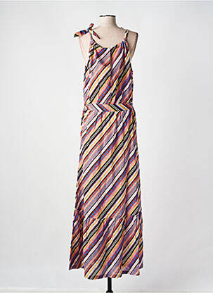 Robe longue sans manche sans manche violet CYELL femme