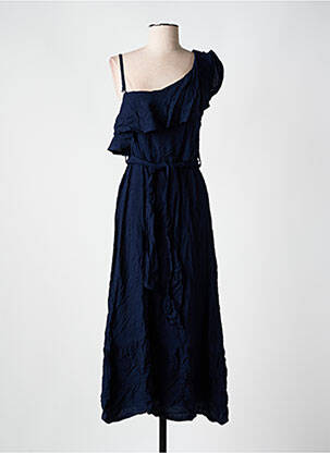 Robe mi-longue sans manche sans manche bleu CYELL femme