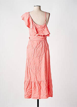 Robe mi-longue sans manche sans manche orange CYELL femme