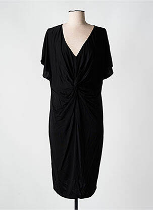 Robe mi-longue manches courtes manches courtes noir CYELL femme