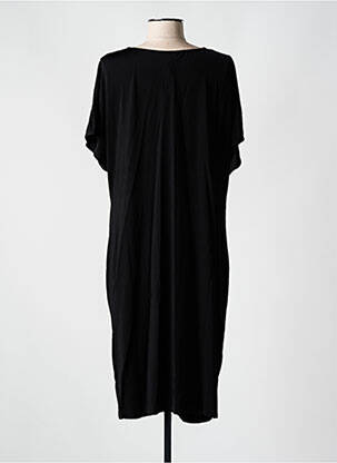 Robe mi-longue manches courtes manches courtes noir CYELL femme