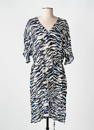 Robe de plage coupe cintrée bleu CYELL femme