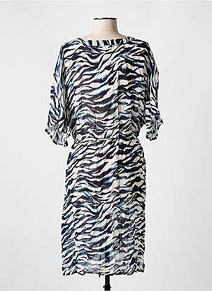 Robe de plage coupe cintrée bleu CYELL femme