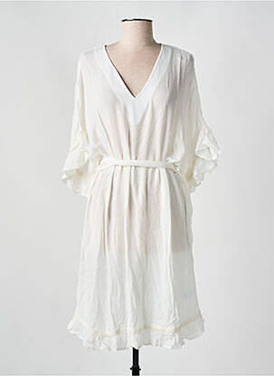 Robe de plage coupe cintrée blanc CYELL femme