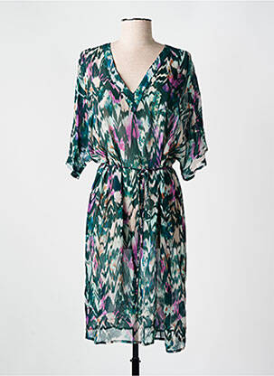 Robe de plage coupe cintrée vert CYELL femme