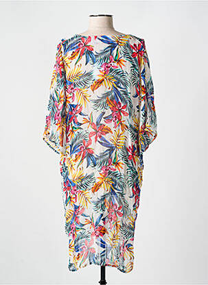 Robe de plage tissage crêpe blanc CYELL femme