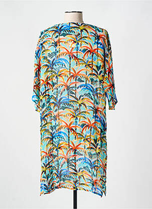 Robe de plage tissage crêpe bleu CYELL femme