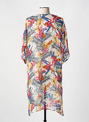 Robe de plage manches courtes blanc CYELLE femme