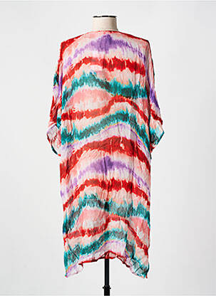 Robe de plage tissage crêpe rouge CYELL femme