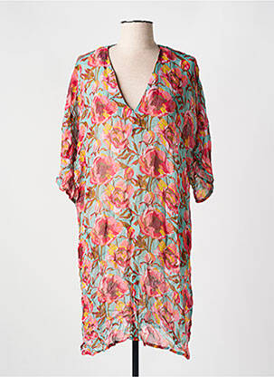 Robe de plage tissage crêpe vert CYELL femme