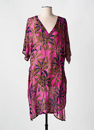 Robe de plage coupe cintrée rose CYELL femme