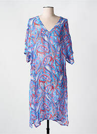 Robe de plage tissage crêpe bleu CYELL femme