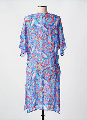 Robe de plage tissage crêpe bleu CYELL femme