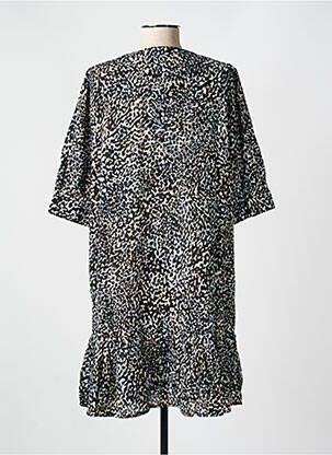 Robe mi-longue manches courtes manches courtes noir CYELL femme