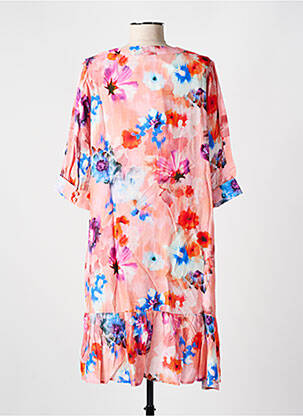 Robe de plage manches courtes rose CYELL femme